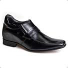 Sapato Social Couro Rafarillo Masculino Conforto Salto 7cm