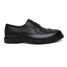 Sapato Social Croco Brogue Centuria Italiano Couro Preto
