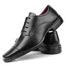 Sapato social de amarrar preto masculino tradicional