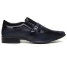 Sapato Social Elegante Confortavel Masculino liso com Fivela