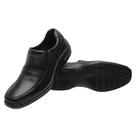 Sapato Social em Couro sem Cadarço Pires Shoes com Elastico e Bico Quadrado