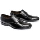 Sapato Social Estilo Oxford Masculino Couro Premium Cor Preto