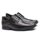 Sapato Social Flex-System Masculino Calvest Couro - Preto - 1700F019