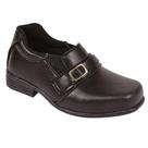 Sapato Social Infantil Menino Elástico e Fivela Preto