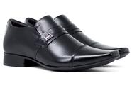 Sapato Social Jota Pe AirVinitti 6,5cm Altura Couro Legítimo Monk Bico Fino Liso Air Bag