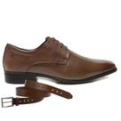 Sapato Social Jota Pe Marrom Air Vicenzo + Cinto 89200 Sapato Social Jota Pe Marrom Air Vicenzo + Cinto 89200