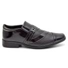 Sapato Social Macio Elegante Ocasião Elegante Estiloso Italiano Verniz Confortável Macio Leve