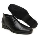 Sapato Social Masculina Cano alto Couro Legítimo Sport Fino Palmilha Confort
