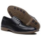 Sapato Social Masculino Bico Redondo Com Cadarço Amarração Bicolor