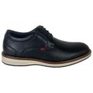 Sapato Social Masculino Casual Ferracini Kingston em Couro Cor:PretoTamanho:41