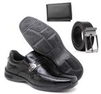 Sapato social Masculino Com Fivela Casual Confortável estiloso Kit com Carteira e Cinto- SL101