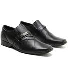 Sapato Social Masculino com Fivela em Couro Legitimos - Preto