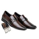 Sapato Social Masculino com Metal e Elástico + Cinto (G70183)