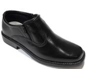 Sapato Social Masculino Cor Preta Solado Borracha Costurado Estilo Meia Bota Com Ziper Fecho 5035