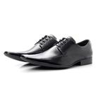 Sapato Social Masculino Couro Bico Fino Italiano Conforto