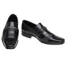 Sapato Social Masculino Couro Elástico Conforto Leve