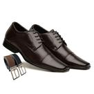 Sapato Social Masculino de Amarrar com Cadarço + Cinto (G70018)