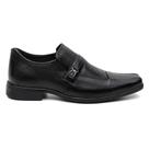 Sapato Social Masculino estilo italiano bico quadrado Couro sola borracha antiderrapante