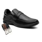 Sapato Social Masculino Liso Confortável + Cinto (Cft25180)
