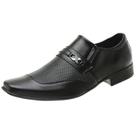 Sapato Social Masculino Macio Bico Quadrado Liso Elástico