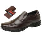 Sapato Social Masculino Moderno Esporte Fino + Carteira