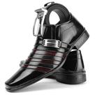 Sapato social masculino preto com vinho + cinto Sapato social masculino preto com vinho + cinto