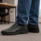 Sapato Social Masculino, Solado Antiderrapante de Borracha, Confort para Trabalho
