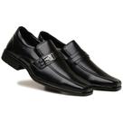 Sapato Social Masculino Tamanho Especial com Elastico e Metal - Preto