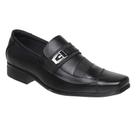 Sapato Social Masculino Tradicional Em Couro Preto Sanlorenzo 3051