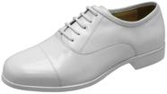 Sapato Social Militar Branco Couro Solado Borracha Calçados Adulto : 45