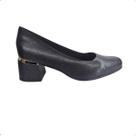Sapato Social Piccadilly salto quadrado confortavel 748009 Sapato Social Piccadilly salto quadrado confortavel 748009