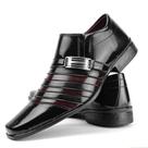 sapato social preto com vinho masculino