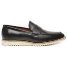 Sapato Social Preto Couro Sola de Borracha