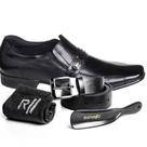 Sapato Social Rafarillo Kit 4 em 1 34064-100T Preto-Preto Sapato Social Rafarillo Kit 4 em 1 34064-100T Preto-Preto