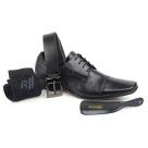 Sapato Social Rafarillo Preto Kit 4 em 1 Ref.: 34055 Sapato Social Rafarillo Preto Kit 4 em 1 Ref.: 34055