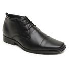 Sapato Social Sport Fino Masculino Couro Preto Leve Confort