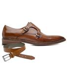 Sapato Social Whisky Couro Wood + Cinto 91763