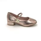 Sapato Sua Sia Menina 51854 Salto Alto Bico Redondo Fivela Formal