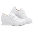 Sapato Tênis Branco Feminino Anabela Ortopédico Enfermeira