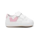 Sapato Tênis Conforto Bebe Baby Menino Primeiros Passos Rosa