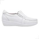 Sapato Tênis Feminino Anatômico Antistress Branco Couro Enfermagem 901 Sapato Tênis Feminino Anatômico Antistress Branco Couro Enfermagem 901