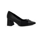 Sapato Usaflex Scarpin Salto Bloco Al2203 Preto