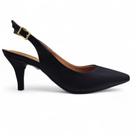 Sapato Vizzano Bico Fino Slingback Salto Fino 7cm Sapato Vizzano Bico Fino Slingback Salto Fino 7cm