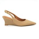 Sapato Vizzano Original 1483.101 Slingback Scarpin Salto Anabela Feminino