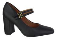 Sapato Vizzano Salto Bloco Ref:1428.102 Feminino