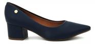 Sapato Vizzano Scarpin Bico Fino Salto Bloco Super Confortável Feminino 1220.315 (64517)
