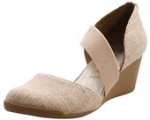 Sapatos Anabela Anne Klein Tara Linho Natural 38.5 BR