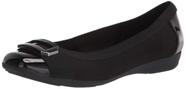 Sapatos Anne Klein Uplift Ballet Flat para mulheres, pretos, tamanho 6
