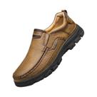 Sapatos Casuais De Couro Masculinos Slip-On Antiderrapantes Resistentes Ao Desgaste Com Bico Redondo Sapatos Casuais De Couro Masculinos Slip-On Antiderrapantes Resistentes Ao Desgaste Com Bico Redondo