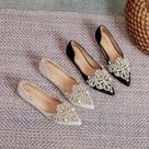 Sapatos Casuais Femininos Mary Jane Grandes Para Primavera E Outono Com Laço E Pérolas, Confortáveis